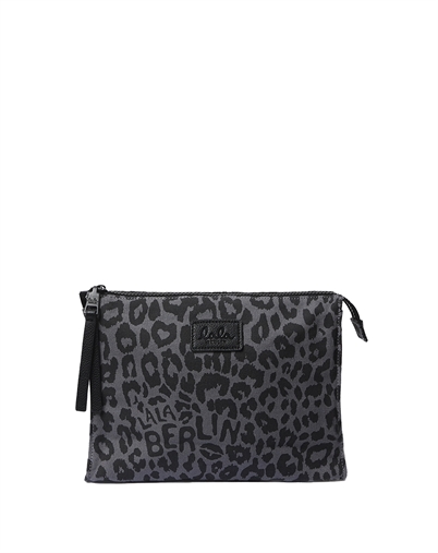 Lala Berlin - Pili Canvas Toilettaske - Asphalt Leo